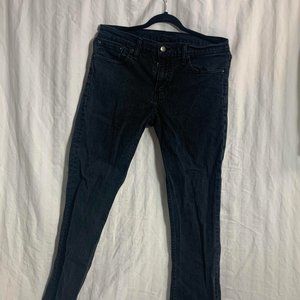 Levi's Black Denim Jeans Mens 32x32